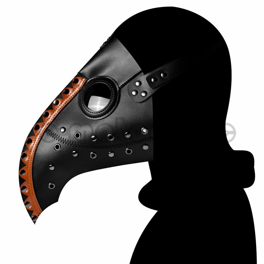 Cosplay Punk Plague Doctor Long Nose Bird Beak Steampunk Halloween Mask Props