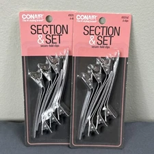2 Conair Section & Set Clips #55316Z 6pc Lot of 2 *12 Clips*