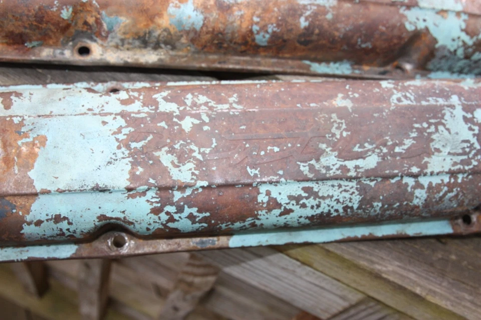 1957 Pontiac Chieftain Script Valve Cover V8 347ci 316 56-57 GMC Hot Rod truck Foto 2 de 4