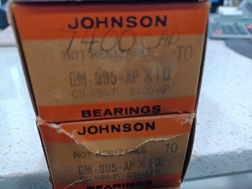 (8) Johnson Bearings Rods GM-995-AP X10 CB-586-P 2400-AP TO (Not Resizeable) - Picture 4 of 4