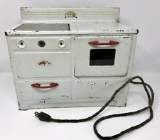 Vintage 1930's Little Chef Play stove/Oven. Heats. As is