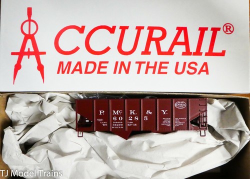 Accurail HO #2435 (Rd #60285) P.Mc.K.&Y. Kit de tolva doble USRA de 55 toneladas (NYC) | Zustand: New