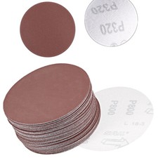 5 Inch Hook and Loop Sanding Disc 800 Grits Flocking Sandpaper,50Pcs Brown