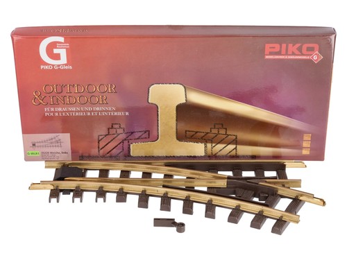 Piko 35220 G R1 30° Brass Left Hand Manual Switch Turnout