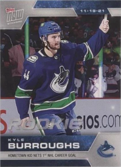 2021-22 Topps Now NHL Stickers - Kyle Burroughs #105