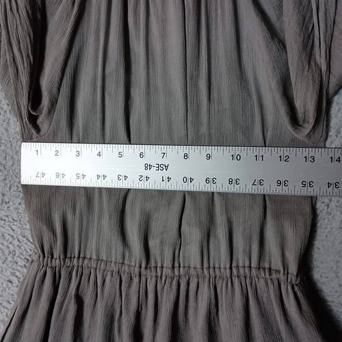 J. Crew Dress Women 0 Gray 100% Silk 3/4 Sleeve Fit & Flare Lined Cocktail Party - Picture 13 of 16