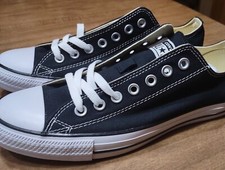 CONVERSE CHUCK TAYLOR ALL STAR OX LOW BLACK UNISEX M9166 men's 8.5 NWOB