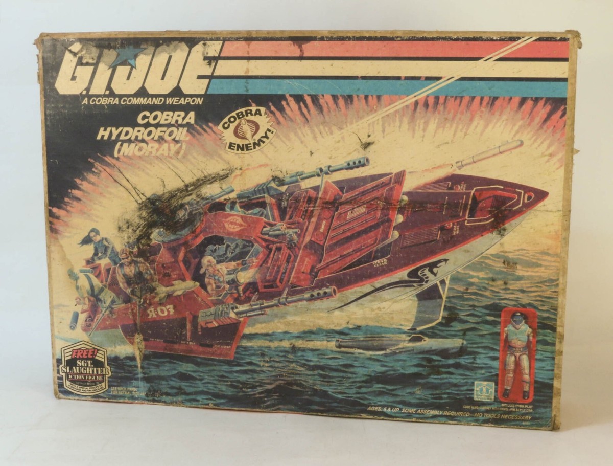 Vintage GI Joe ARAH Cobra Hydrofoil Moray With Lamprey Hasbro 1985