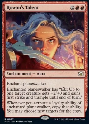 Rowan's Talent March of the Machine Magic The Gathering MTG rare Red Enchantment