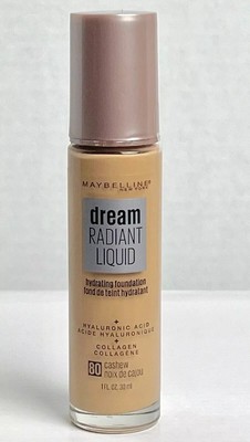Maybeline Liquid Foundation Hyaluronic Acid Collagen Shade 80 Cashew 30ml NEW