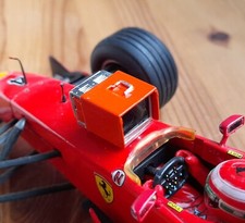 1:18 Red scale Monitor /TV Computer F1 diorama part Ferrari, Mclaren,