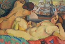 ANDRE LHOTE Surrealism Art Poster Print or Canvas Print "DEUX FEMMES ALLONGÉES"