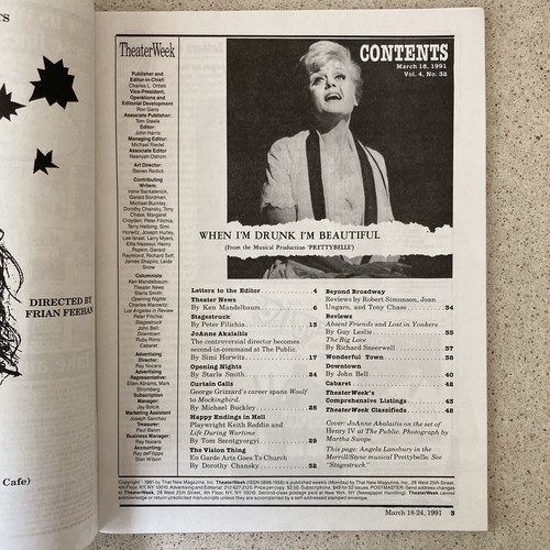 Theater Week Magazine March 18 1991 JoAnne Akalaitis Henry IV at The Public - Picture 4 of 5