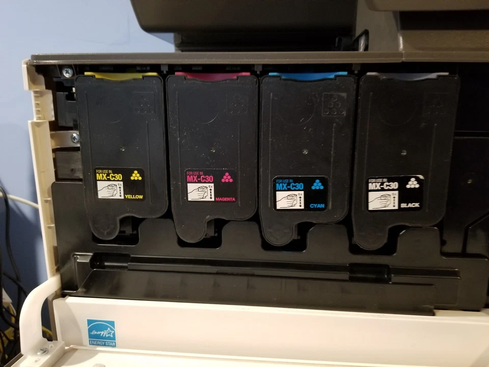 Set Compatible MX-C30NTB C M Y Toner Cartridge For Sharp MX C250 C300P C300W - Image 4 of 4