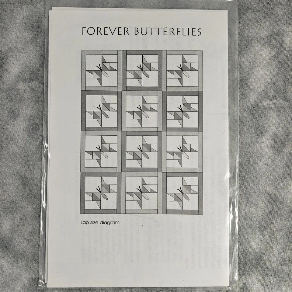 🦋 Forever Butterflies Quilt Pattern - Lap & Twin Size - Image 3 of 3