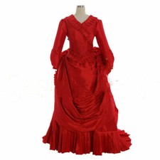 Red Cosplay Costume Medieval Dress