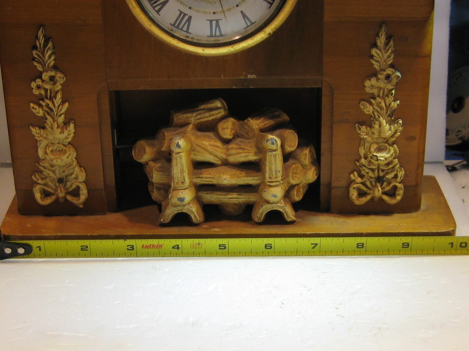 United Clock Corp Vintage Fireplace clock (Electric) eBay