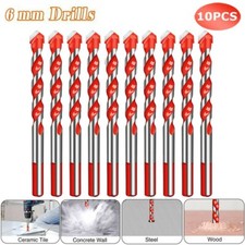 10Pcs Carbide Tungsten Drill Bit Set For Ceramic Tile Concrete Glass Wood Marble