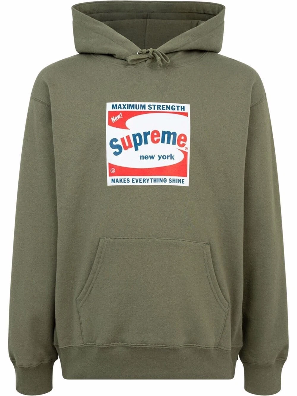 Sweat à capuche imprimé graphique Supreme Shine vert S21