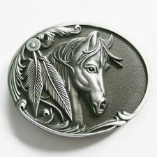 Original Rodeo Horse Head Western Cowboy Metal Belt Buckle