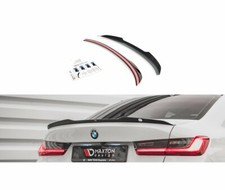 CUP Heckspoiler Ansatz SCHWARZ f�r 3er BMW G20 Aufsatz Spoiler Heckklappe ABS