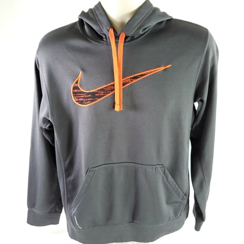orange and grey nike hoodie