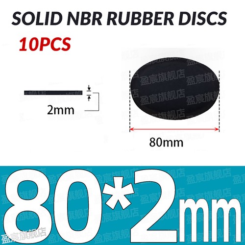 Neopren Voll Rund Gummi Pads Disc Blatt - 10 Stück - Verschiedene Stärken & Größen - Bild 83 von 251