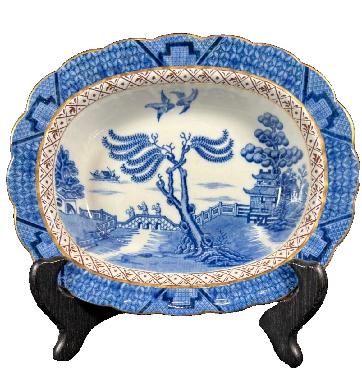 1912 Booths Real Old Willow Porcelain English China - A8025