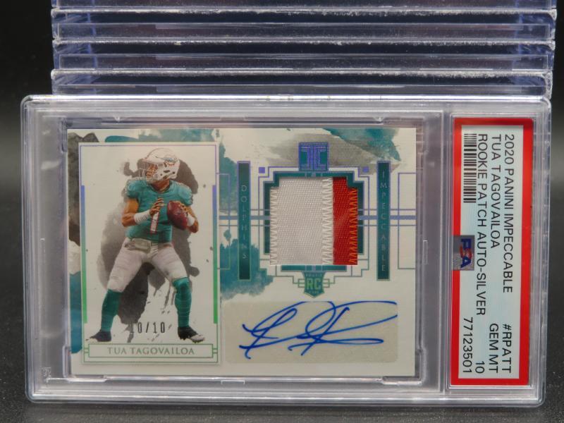 Tua Tagovailoa Panini Impeccable Rookie Patch Autographs #RPATT Silver