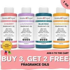 Fragrance Oil 1 oz. Body  oil, Candles, Soap Bath Bomb & Incense Making Scents