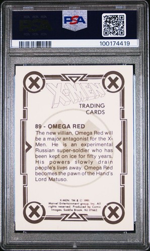 💎 1991 91 imágenes de cómic marvel x-men #89 omega tarjeta roja psa 10 🔥 - Imagen 2 de 3