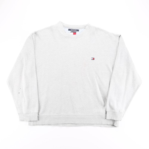 VINTAGE Tommy Hilfiger Grigio Felpa Girocollo 00s 2XL da uomo | eBay