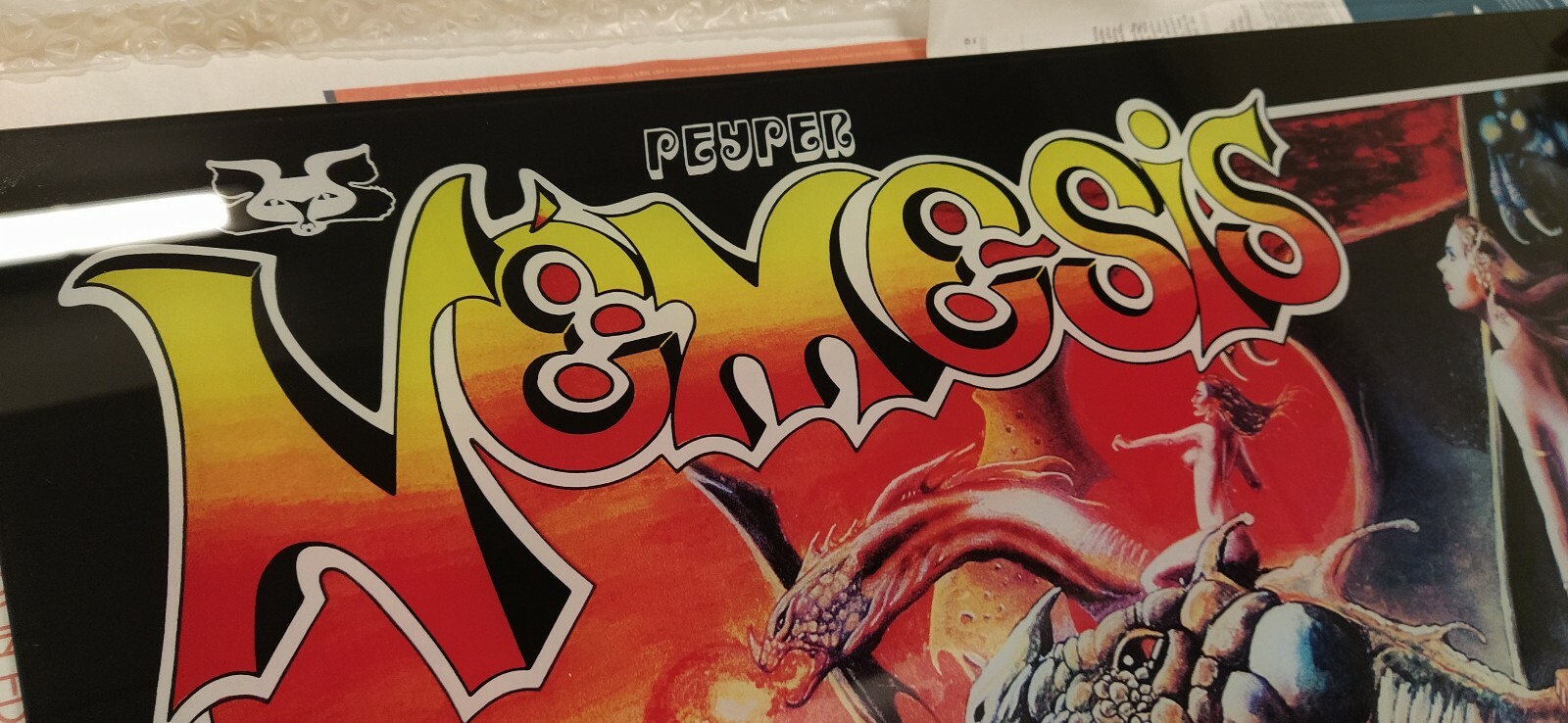 Nemesis Peyper Pinball Backglass Reproduction Pinball Glass eBay