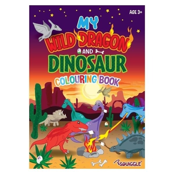 Pirates / Dragon Dinosaur Colouring Book Kids A4 40 Pages Activity - Image 3