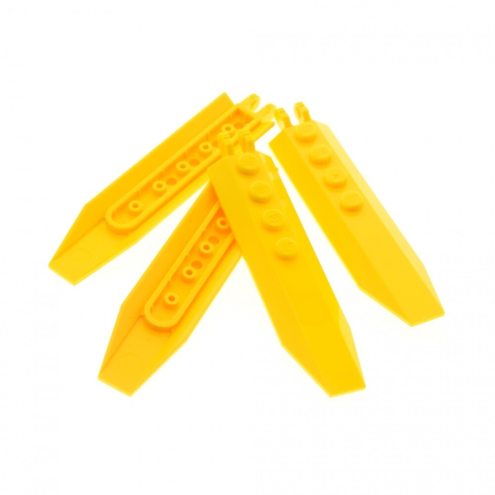 4x Lego Rotor Blade 1x8 9Z Yellow Hinge Propeller Wing Type1 4124433 30407