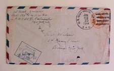 US  APO 9397 UNLISTED APO 500 BRISBANE AUSTRALIA CENSORE FEB 1944