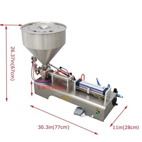 1 Düse 110V 300ml Paste Flüssigkeit Füllmaschine Flaschendichtung Pack Kolbenfüller - Bild 4 von 10