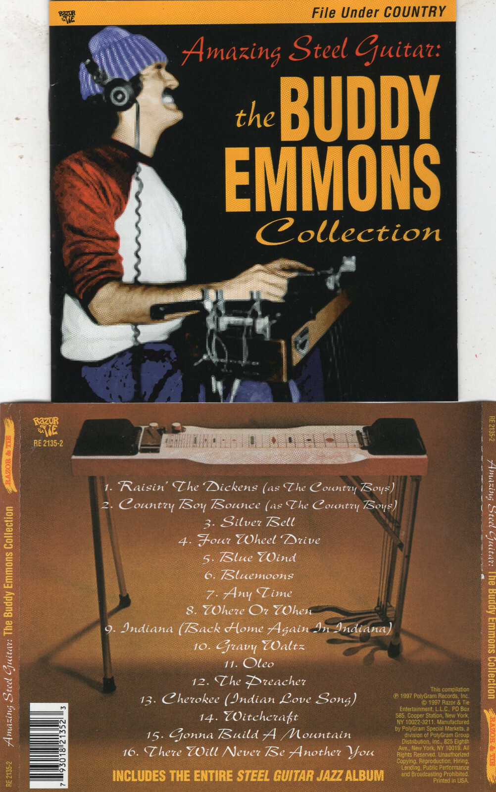 BUDDY EMMONS BUDDY EMMONS COLLECTION AMAZING STEEL GUITAR (CD 1997