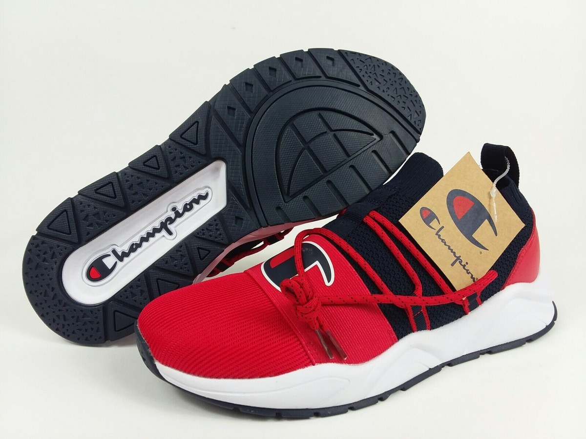 Champion Hype-R Low Sneakers Red Blue White Men's Size NEW