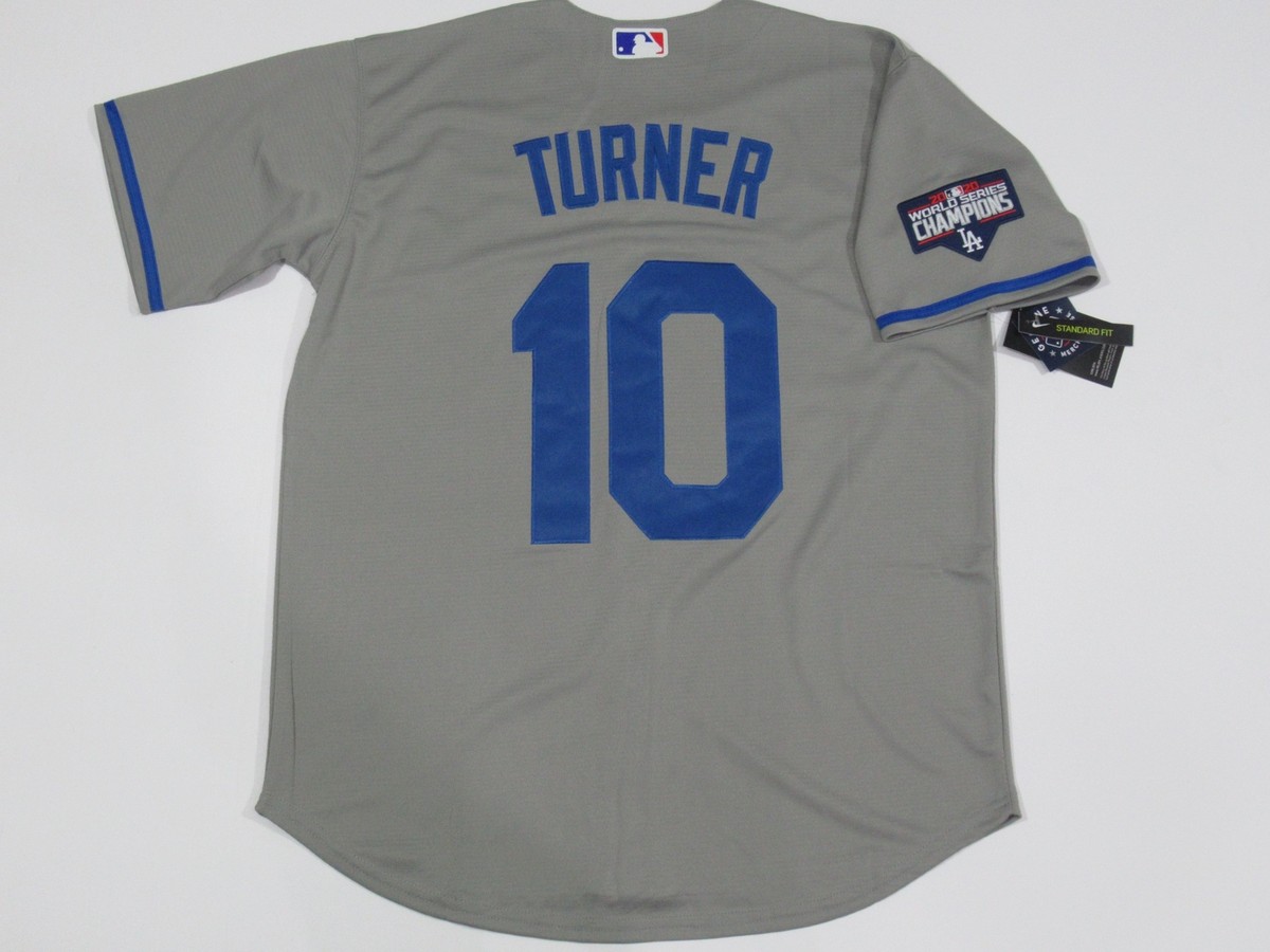 Justin Turner #10 L.A. Dodgers 2020 World Series Champions Jersey