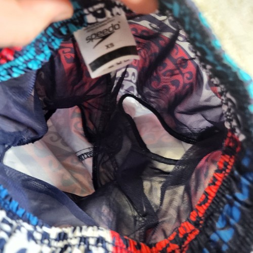 Speedo colorful patterned lined swim trunks swimsuit boys size XS - Picture 4 of 6