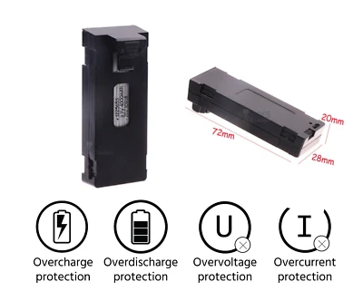 BATTERY Batería recargable de iones de litio de 3,7 V 1800 mAh para drone RC E88 E88PRO