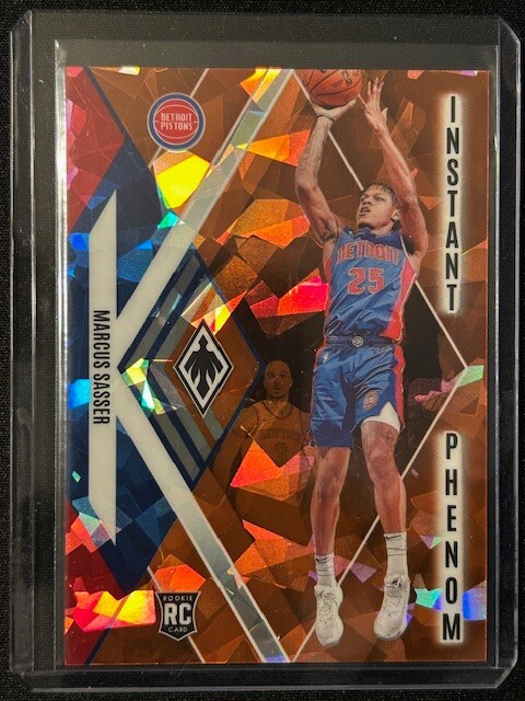 2023-24 Panini Phoenix - Marcus Sasser #18 Instant Phenom Orange Ice (RC) /249