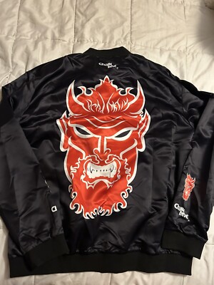 Chalk Line WWE プロレス スタジャン バックプリント 黒 赤 M Chalk Line WWE Big Evil Red Devil American Badass Undertaker