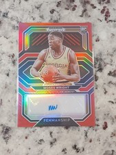 2021 Prizm Draft Picks #CP-MWR Moses Wright College Penmanship Red #/199