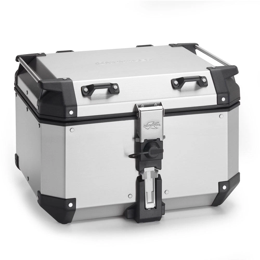Set bauletto moto in alluminio 65L + Poggiaschiena Topcase adatto a Benelli TRK 702 Bagtecs XB65 argento ✓ Compra ora
