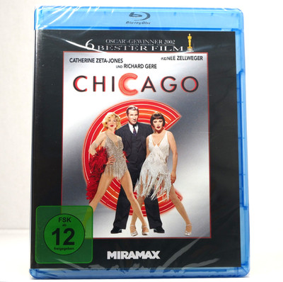 Chicago Bluray Rob Marshall Bob Fosse Gere Zellweger Zeta-Jones Musical OVP