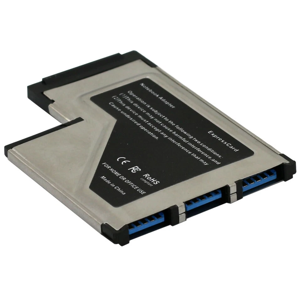 3 Ports USB 3.0 to Expresscard 54mm Adapter Converter for PCMCIA Express Card - Image 4 of 4