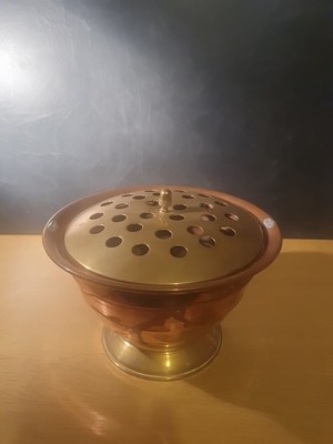 Messing Topf mit Deckel Made in France