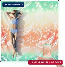 Beach Blanket Sandproof Extra Large Beach Mat Adults Waterproof Quick Drying San